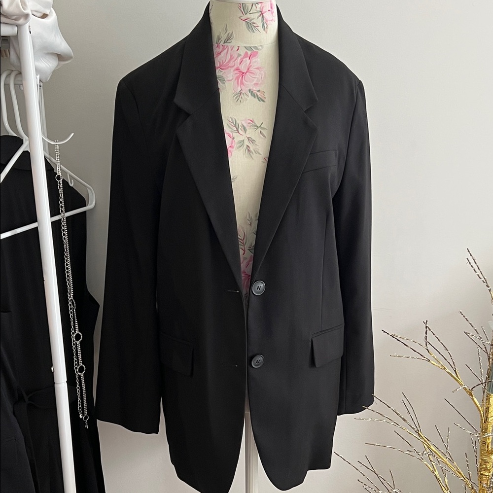 H&M Black Oversized Blazer